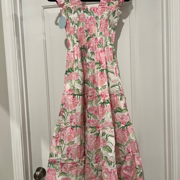 RARE NWT Hill House Pink Hydrangea Ellie Dress (XXS) 🩷💚🤍 - Picture 2 of 6